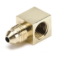 90° Gauge Fitting Using #3 braided stainless steel line