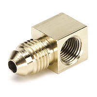 90° Gauge Fitting Using #4 braided stainless steel line