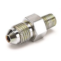 Fuel Rail Adapter 1/16" NPT Male to -4AN Male Mechanical Gauge