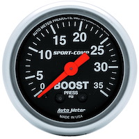 Sport-Comp Boost Gauge 2-1/16" Mechanical