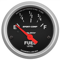 Sport-Comp Fuel Level Gauge 2-1/16" Electrical