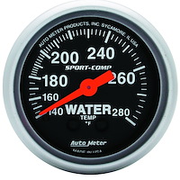 Sport-Comp Water Temperature Gauge 2-1/16" Mechanical