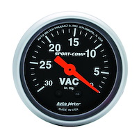 Sport-Comp Vacuum Gauge 2-1/16" Mechanical