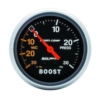 Sport-Comp Vacuum/Boost Gauge 2-5/8" Mechanical