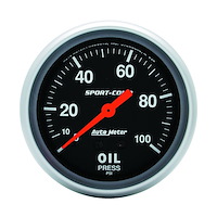 Sport-Comp Oil Pressure Gauge 2-5/8" Mechanical