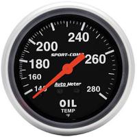 Sport-Comp Oil Temperature Gauge 2-5/8" Mechanical