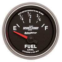Sport-Comp II Fuel Level Gauge 2-1/16" Electrical (Short Sweep)