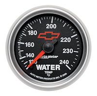 Officially Licensed Chevrolet Performance Water Temperature Gauge 2-1/16" Mechanical (Full Sweep)