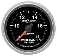Sport-Comp II Analog Wideband Air/Fuel Ratio Gauge 2-1/16" Electrical (Full Sweep)