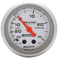 Ultra-Lite Vacuum/Boost Gauge 2-1/16" mechanical