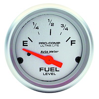 Ultra-Lite Fuel Level Gauge 2-1/16" electrical