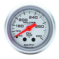 Ultra-Lite Oil Temperature Gauge 2-1/16" mechanical