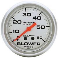 Ultra-Lite Blower Pressure Gauge 2-5/8" mechanical