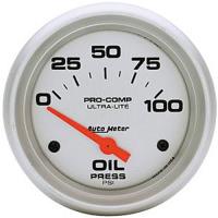 Ultra-Lite Oil Pressure Gauge 2-5/8" short sweep electrical