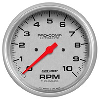 Ultra-Lite Single-Range Tachometer 5" electrical, in-dash mount