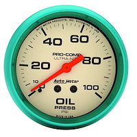Ultra-Nite Oil Pressure Gauge 2-5/8" mechanical