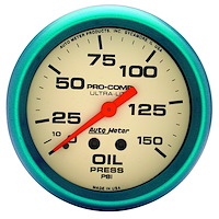 Ultra-Nite Oil Pressure Gauge 2-5/8" mechanical