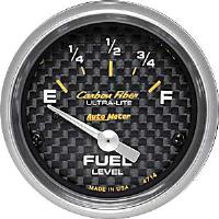 Carbon Fiber Fuel Level Gauge Fits most 1965-Up GM vehicles