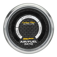 Carbon Fiber Air/Fuel Ratio Gauge 2-1/16" electrical