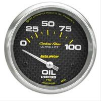 Carbon Fiber Oil Pressure Gauge 2-5/8" electrical