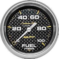 Carbon Fiber Fuel Pressure Gauge 2-5/8" electrical
