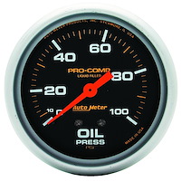 Pro-Comp Oil Pressure Gauge 2-5/8" liquid-filled mechanical