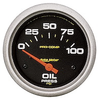 Pro-Comp Oil Pressure Gauge 2-5/8" electrical