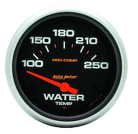 Pro-Comp Water Temperature Gauge 2-5/8" electrical