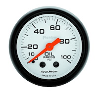 Phantom Oil Pressure Gauge 2-1/16" mechanical