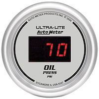 2-1/16" Ultra-Lite Digital Oil Pressure Gauge 0-100 psi