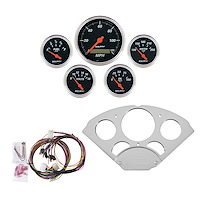 5-Gauge Direct-Fit Dash Kit 1955-1956 Chevy Car - Designer Black Series