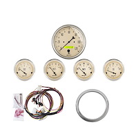 5-Gauge Direct-Fit Dash Kit 1959-1960 Chevy Car - Antique Beige Series