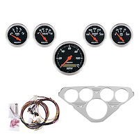 5-Gauge Direct-Fit Dash Kit 1955-1959 Chevy Truck - Designer Black Series