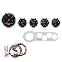 5-Gauge Direct-Fit Dash Kit 1953-1954 Chevy Car - Designer Black Series