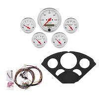 5-Gauge Direct-Fit Dash Kit 1955-1956 Chevy Car - Arctic White Series