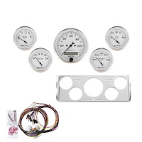 5-Gauge Direct-Fit Dash Kit 1940-1946 Chevy Truck - Old Tyme White Series