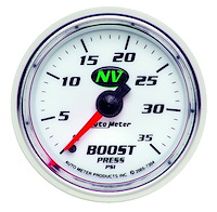 NV Boost Gauge 2-1/16" , mechanical full sweep