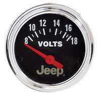 Officially Licensed Jeep Voltmeter 2-1/16" Electrical (Short Sweep)