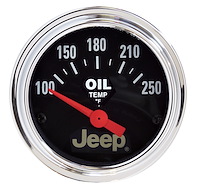 Officially Licensed Jeep Oil Temperature Gauge 2-1/16" Electrical (Short Sweep)