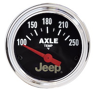 Officially Licensed Jeep Axle Temperature Gauge 2-1/16" Electrical (Short Sweep)