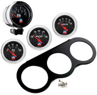 Mopar Classic Series Gauge Kit [Oil Pressure, Water Temperature, Voltage, Black Gauge Panel]