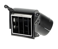Dash Vent Assembly Fits Select 1973-1991 Chevrolet, GMC Models [Black & Chrome, Left/Driver Side]