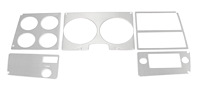 460-4078-1B Dash Bezel Trim Brushed Aluminum 78-80 Chevy GMC C/K Trucks Blazer Jimmy Suburban w/o AC