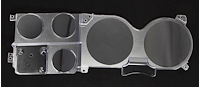 Gauge Lens for 1973-1980 GM Pickup, Blazer, Jimmy, Suburban with Clock [Clear Lens]