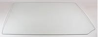 66-67 GM A-Body Coupe Conv Door Glass RH Clear