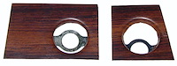 69 Dash Radio Woodgrain Plates