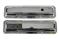 W-542 Valve Covers, Chrome, LH/RH Pair, 68 Camaro SS -350 & Z/28 Chevy II Nova Chevelle El Camino Fullsize Chevy Car Corvette