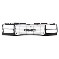 X150-4994-22 Grille Shell Chrome/Black Dual Headlight 94-98 GMC C/K Trucks SUV
