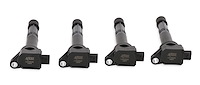 140082K-4 Super Coil Set 2008-2015 Honda Civic/Crosstour/CR-V/Accord 2.4L, Acura ILX 2.4L [Black]