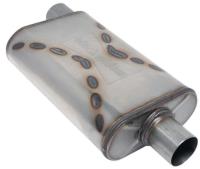 Venom 250-Series Muffler, 2.500 in. Diameter, Offset Inlet/Center Outlet